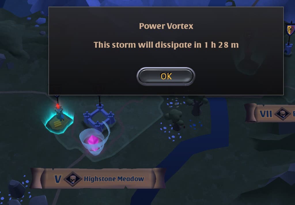 In-game objective popup — vortex example